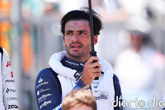 Carlos Sainz: "Es muy posible que los neumáticos con lluvia no entren en temperatura"