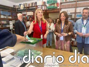 Carolina España espera "una gran participación" en Málaga en la jornada electoral, "la gran fiesta de la democracia"