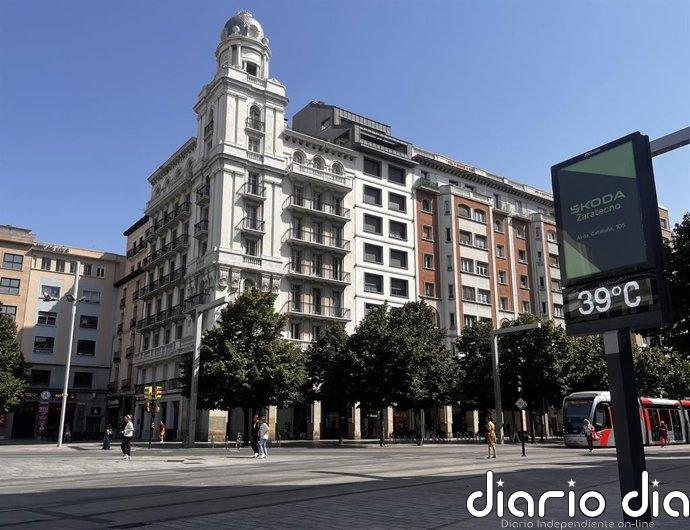 Caspe (Zaragoza) registra la temperatura más alta de España con 38,8ºC