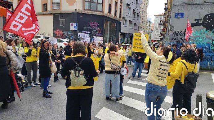 CCOO cifra en un 52,3% el seguimiento de la huelga en Educación Infantil en Cantabria