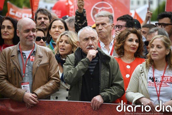 CCOO y UGT convocan más de 100 manifestaciones por el 1 de Mayo para clamar por la vivienda y los salarios