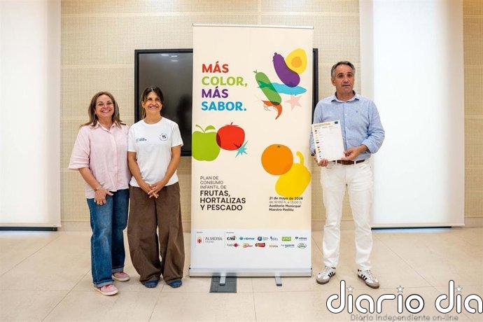 Cerca de 900 escolares de Almería aprenderán a comer sano el 21 de mayo con frutas, hortalizas y pescado