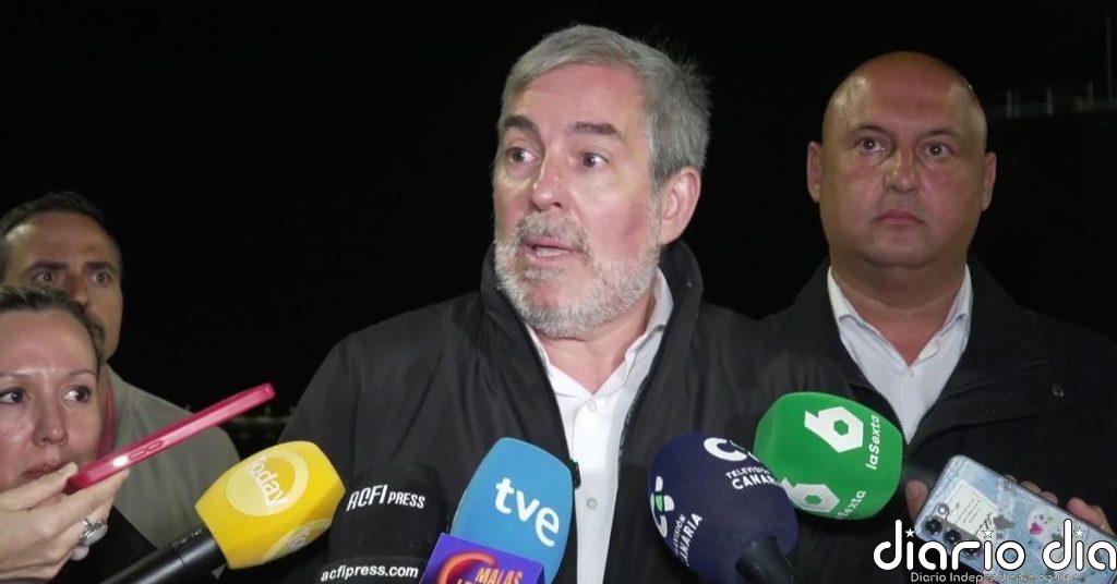 Clavijo desafía al Gobierno y rechaza el fondeo del MV Hondius