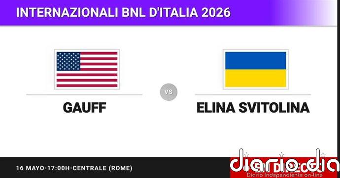 Coco Gauff - Elina Svitolina, en directo hoy: sigue el partido de Internazionali BNL d'Italia