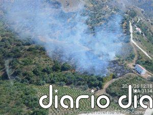 Controlado el incendio declarado en Almáchar (Málaga)