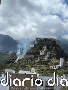 Declarado un incendio en Los Molinos de Bellido, en Santa Cruz de La Palma