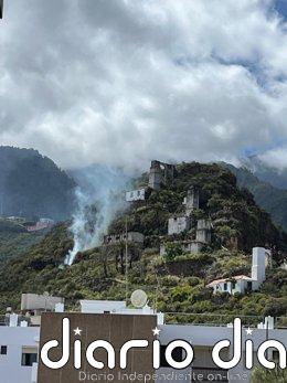 Declarado un incendio en Los Molinos de Bellido, en Santa Cruz de La Palma