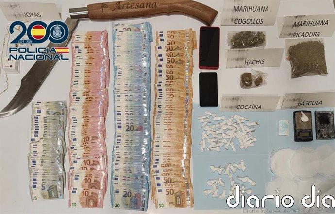 Desmantelado en Baza (Granada) un punto de venta de droga que distribuían a domicilio