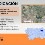 Destinados casi 500.000 euros a mejorar la seguridad vial en la AS-374 en Llanera
