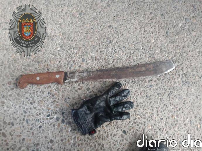 Detenido tras una pelea en Tudela un joven de 20 años que portaba un machete
