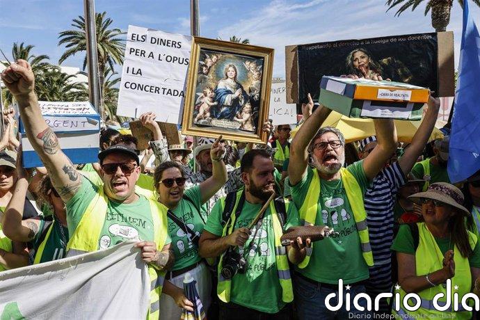 Educación cifra en un 11,17% el seguimiento de la decimoquinta jornada de huelga indefinida