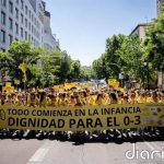 Educadores infantiles de toda España se manifiestan en Madrid para exigir unas "condiciones dignas"