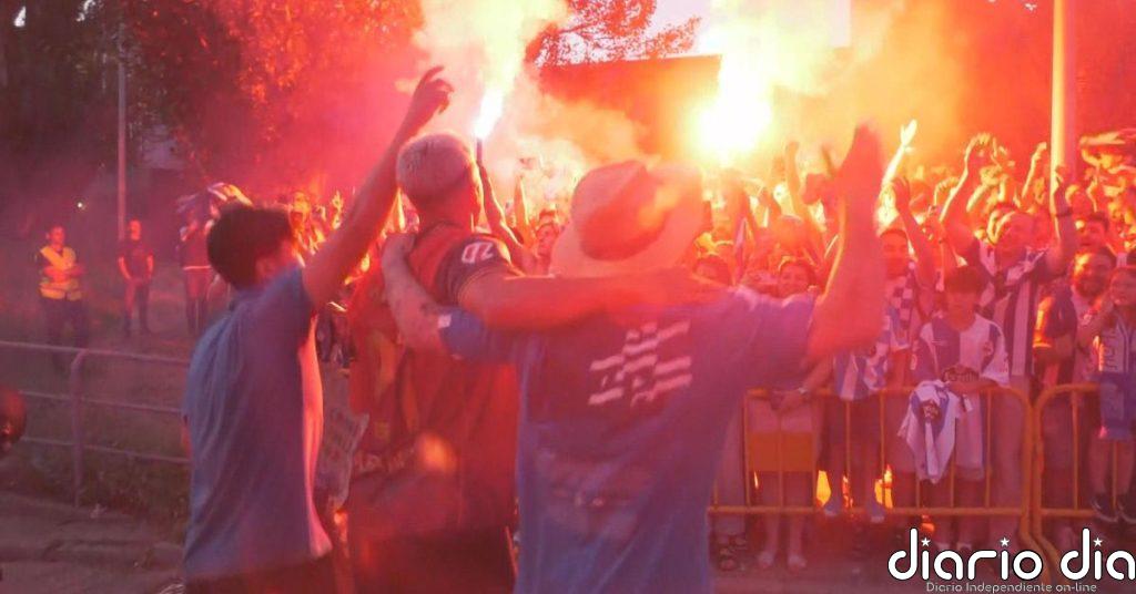 El ascenso del Depor desata la fiesta y la euforia en Valladolid