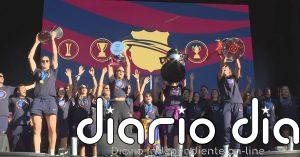 El Barça femenino celebra la Champions con su afición