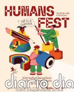 El cartel del XVII Humans Fest, de PdPiera y Febra Estudi, llama a defender los derechos de la infancia