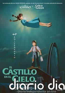 'El castillo en el cielo', de Hayao Miyazaki, regresa a los cines este viernes para celebrar su 40 aniversario