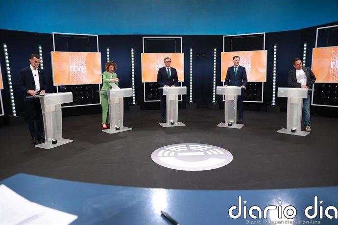 El debate de RTVE por el 17M lidera en audiencia en Andalucía con un 15,3% de cuota y 366.000 espectadores de media