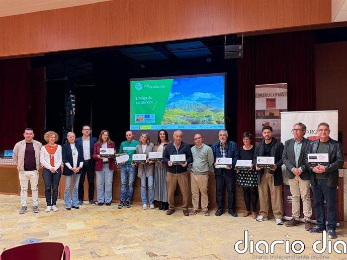 El Geoparque entrega las acreditaciones del Club de Ecoturismo a doce empresas turísticas y agroalimentarias