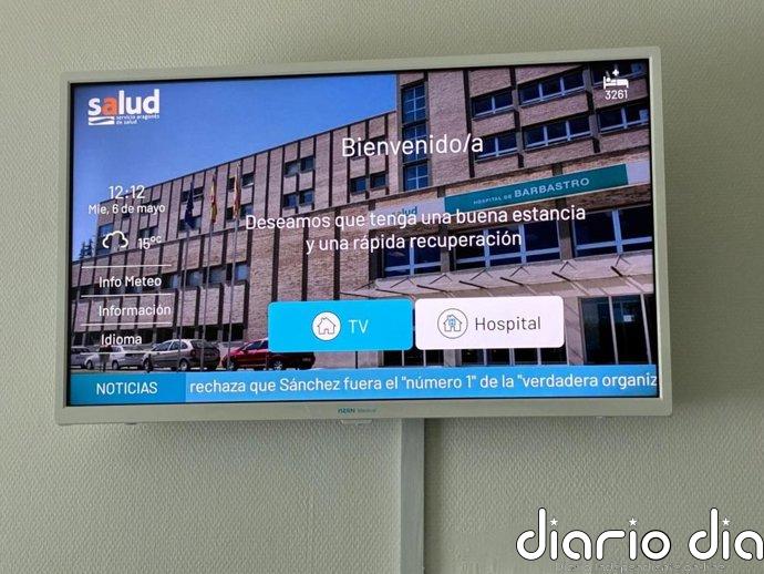 El Hospital de Barbastro (Huesca) incorpora un canal audiovisual informativo para pacientes ingresados