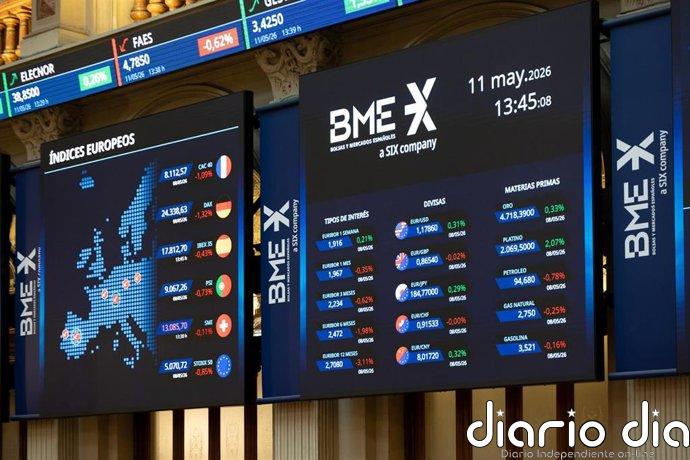 El Ibex 35 sigue por debajo de los 17.700 puntos en la media sesión pero suaviza su caída al 0,9%
