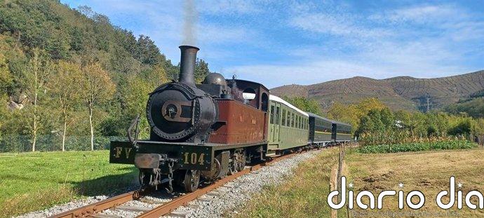 El Museo Vasco del Ferrocarril de Euskotren pone en circulación tres trenes de vapor el fin de semana