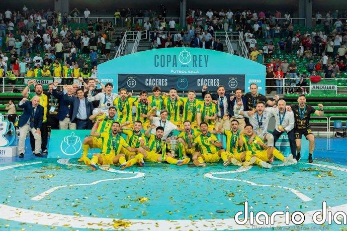 El presidente de la Diputación de Jaén felicita al Jaén Paraíso Interior por lograr la Copa del Rey