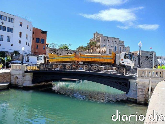 El puente de Sa Colàrsega supera las pruebas de carga y reabre al tráfico