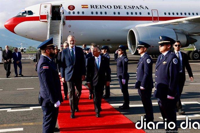 El Rey llega a Costa Rica para la toma de posesión de la presidenta Laura Fernández