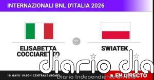 Elisabetta Cocciaretto - Iga Swiatek, en directo hoy: sigue el partido de Internazionali BNL d'Italia