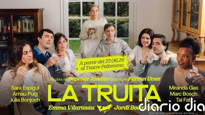 Emma Vilarasau y Jordi Boixaderas protagonizan la comedia 'La truita' en el Poliorama de Barcelona