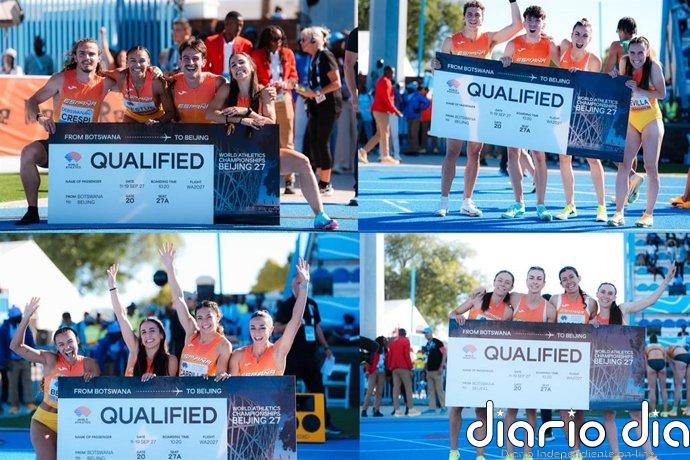 España clasifica a cuatro relevos para el Mundial de atletismo de Pekín 2027 y logra tres récords nacionales