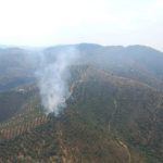 Estabilizado el incendio de Pozoblanco (Córdoba) declarado este sábado tras el impacto de un rayo