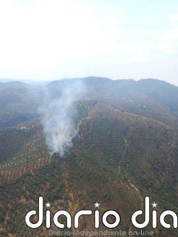Estabilizado el incendio de Pozoblanco (Córdoba) declarado este sábado tras el impacto de un rayo