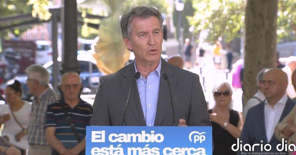 Feijóo endurece su discurso contra Sánchez y vuelve a exigir elecciones