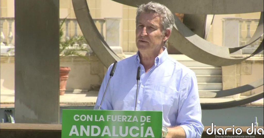 Feijóo hace campaña en Andalucía… sin Juanma Moreno Bonilla