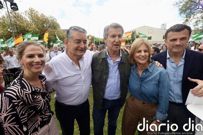 Feijóo viaja este miércoles a Granada, el jueves estará en Cádiz y el domingo coincidirá con Moreno en Málaga