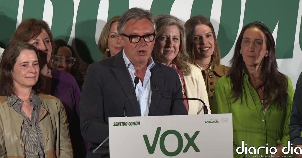 Gavira (Vox): Los andaluces han hablado claro y le han dicho al Gobierno de Andalucía que quieren prioridad nacional"