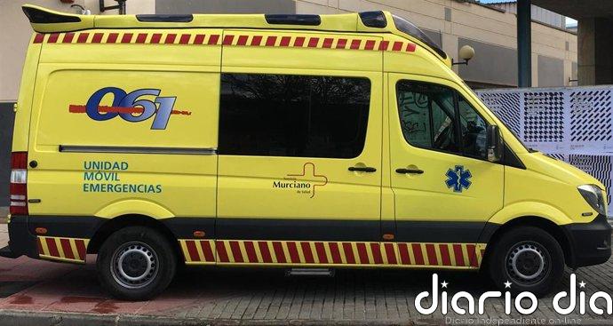 Herido grave un motorista de 45 años al sufrir una caída en la carretera de Abanilla a Fortuna