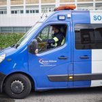 Herido leve al caerse de la moto en Pamplona