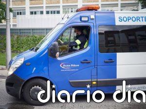 Herido leve al caerse de la moto en Pamplona