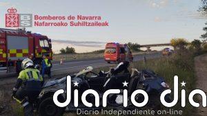 Herido tras sufrir una salida de vía en Castejón