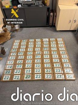 Incautados por la Guardia Civil más de 79 kilos de cocaína en Barajas Intervención en el aeropuerto de Barajas
