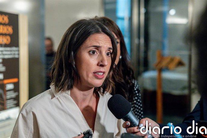 Irene Montero plantea que empresas que usaron el trabajo de mujeres del Patronato paguen para que sirva de cotización