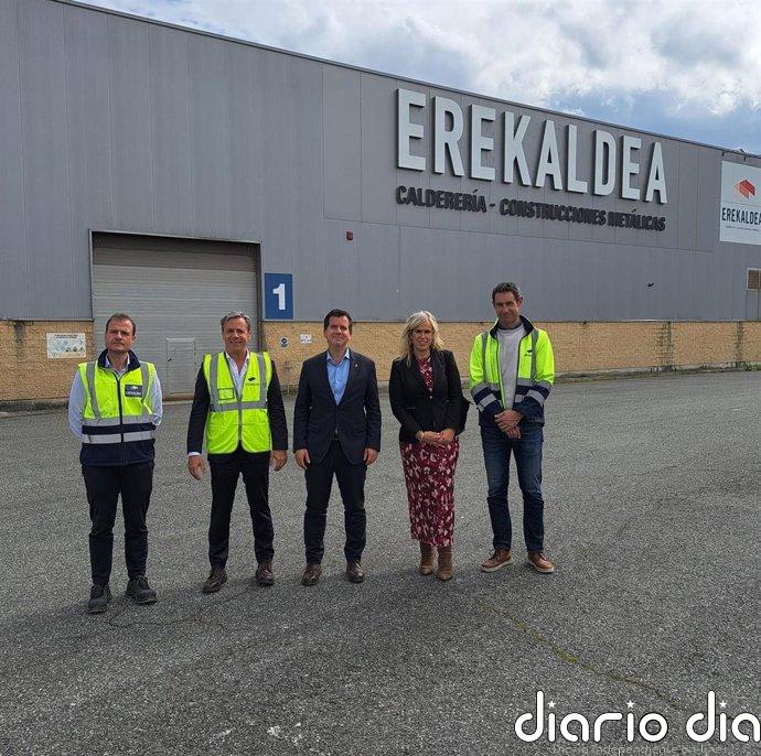 Irujo visita la planta de Erekaldea en Orkoien y destaca la capacidad industrial y exportadora del grupo Wisco