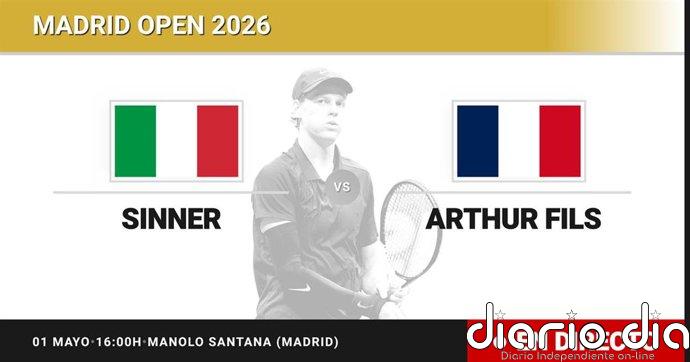 Jannik Sinner - Arthur Fils, en directo hoy: sigue el partido de Madrid Open