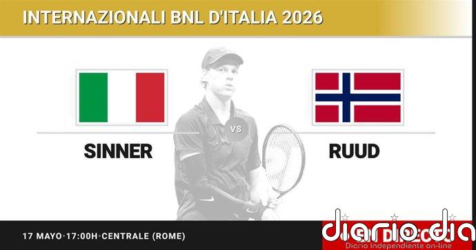 Jannik Sinner - Casper Ruud, en directo hoy: sigue el partido de Internazionali BNL d'Italia