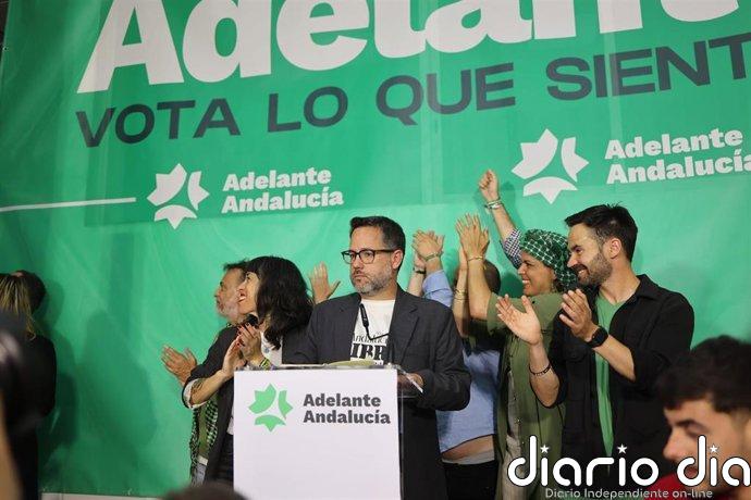 José Ignacio García : "Adelante Andalucía le ha quitado la mayoría absoluta al PP y vamos camino de echarlos"