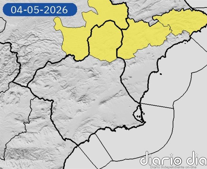 La Aemet activa un aviso amarillo por lluvias y tormentas para este lunes en el Altiplano