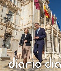 La alcaldesa de Cartagena, Noelia Arroyo, recuerda a Ballesta: "Dedico su vida a Murcia, a la universidad y a la Región"
