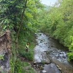 La CHC trabaja en la mejora de capacidad de desagüe de río Riosa en La Foz